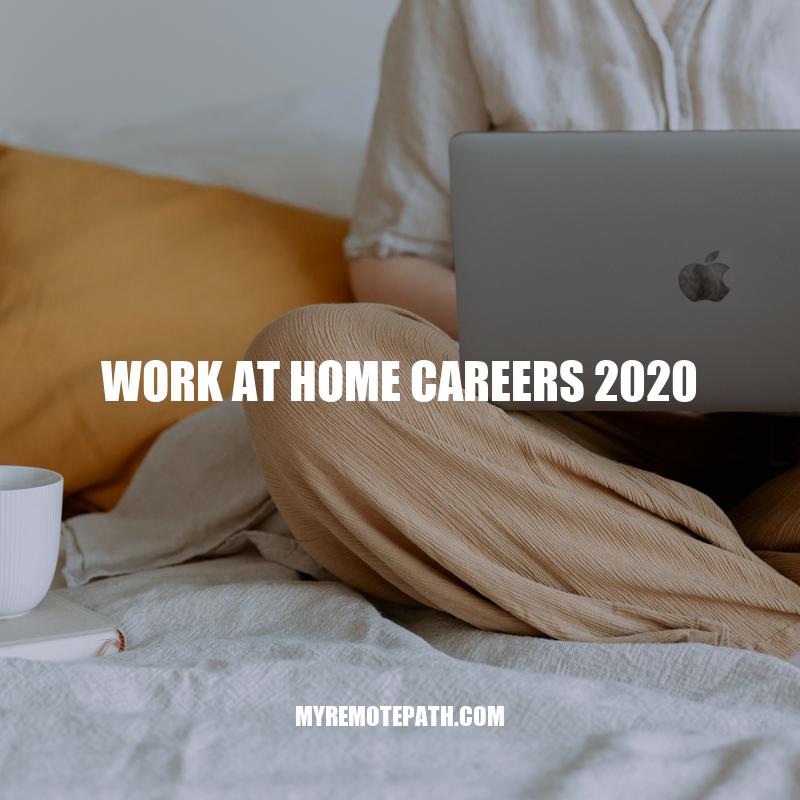 Top Work at Home Careers for 2020